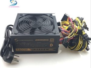 Buy 1800W Mining PC Power Supply 1800W Computer Power PSU 24pin for Bitcoin Miner R9 380/390 RX 470/480 RX 570 1060 for Antminer PSU
