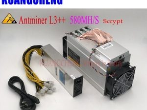 Buy ANTMINER L3++ LTC 580M 942W With PSU scrypt miner LTC Mining Machine Optimized and upgraded version of ANTMINER L3+