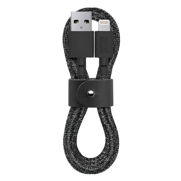 Кабель Native Union Belt Cable Lightning/USB 1,2м, черный