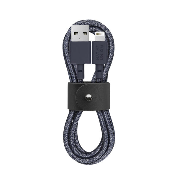 Кабель Native Union Belt Cable Lightning/USB 1,2м, индиго