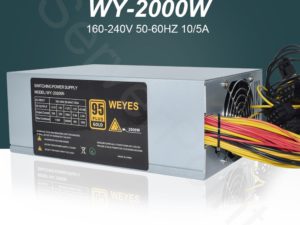 Buy 2000W ATX Power Supply 2000W Antminer PSU Mining Power Supply Pc Bitcoin Miner R9 380 390 RX 470/480 RX 570 1060 A6 A7 S5 S7 T9