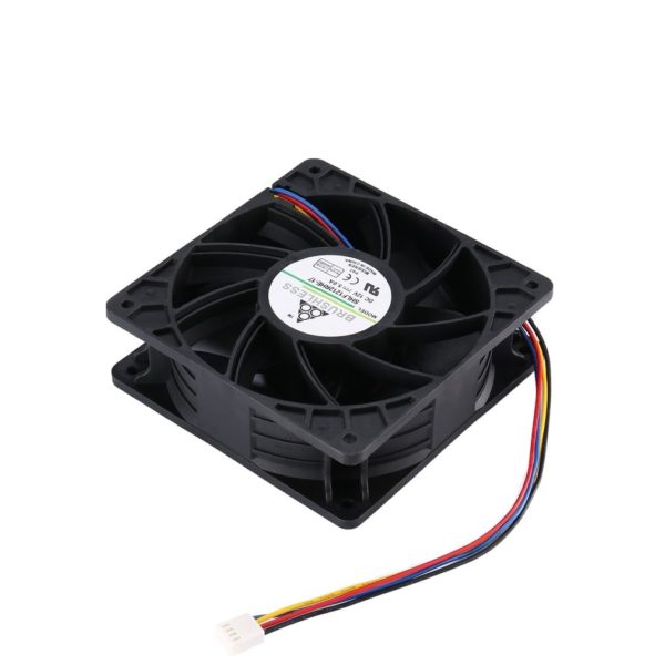 Buy 7500RPM DC12V 5.0A Miner Cooling Fan For Antminer Bitmain S7 S9 4-Pin Connector Brushless Replacement Cooler Low Noise
