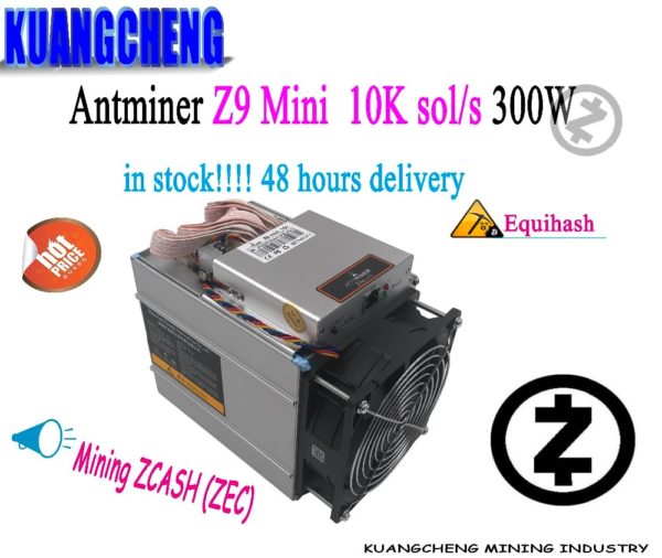 Buy kuangcheng old AntMiner Z9 mini 10k sol/s  asic Mute miner Equihash ZEN ZEC Mining machine better than Antminer S9 T9 V9 L3