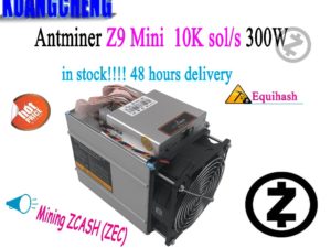 Buy KUANGCHENG 80-90% new  Antminer Z9 mini 10k sol/s Z9 miner no psu ASIC Equihash Mining machine ZCASH Can be overclocked to 12K/S