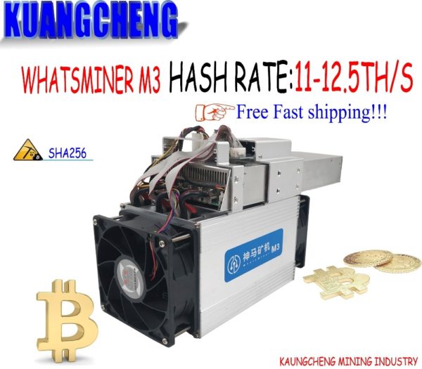 Buy Used Asic BTC BCC BCH Miner WhatsMiner M3X 12.5TH/S ( Max 13TH/S) With PSU Economic Than Antminer T9 S9 S9i S9j