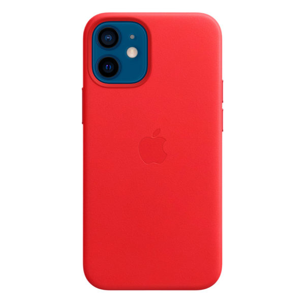 Чехол Apple Leather Case with MagSafe для iPhone 12 mini, кожа, (PRODUCT)RED