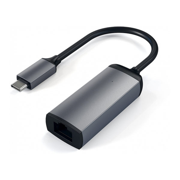 Адаптер Satechi USB-C/Gigabit Ethernet, серый космос