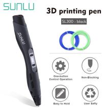 Купить 2019 New 3TH GEN Pen LCD Screen Paiting 100m Filament PLA PCL ABS Low Temperature 3D Printer Pen SUNLU SL-300A 3d pen цена вас порадует