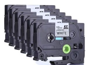 Купить 6PCS Compatible  tze 231 tz231 tze231 12mm Black on white Tape tze-231 tz-231 for brother p-touch printer PT-P300BT tze-131 цена вас порадует