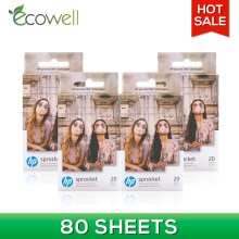 Купить Ecowell Zink Photo paper compatible For HP Sprocket & Sprocket 2-in-1 photo printer 5 x 7.6 cm (2x3 inch) Sticky-Backed Sprocket цена вас порадует