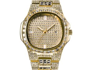 Купить Mens Luxury Brand Diamond Watches Fashion Alloy Band Gold Business Quartz Wristwatches Erkek Saat Montres de Marque de Luxe 1556 цена вас порадует