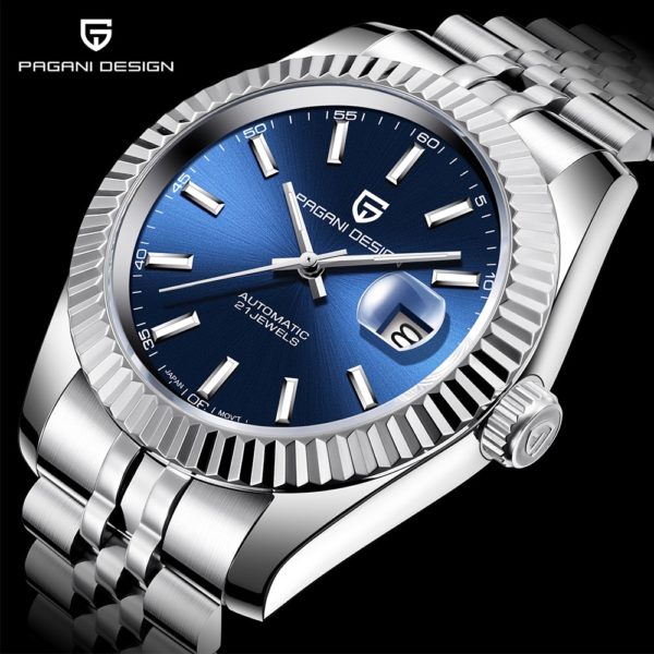 Купить PAGANI DESIGN Men Mechanical Watch Top Brand Luxury Automatic Watch Sport Stainless Steel Waterproof Watch Men relogio masculino цена вас порадует