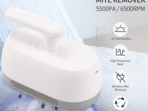 Купить Mites Remover Instrument Handheld Mites Vacuum Cleaner 5500Pa Strong Suction Mites-killing Collector UV Sterilization For Bed цена вас порадует