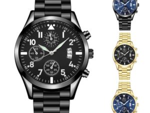 Купить Fashion Luxury Watch Men Round Sub Dial Calendar Display Luminous Analog Quartz Wrist Watches Gift цена вас порадует