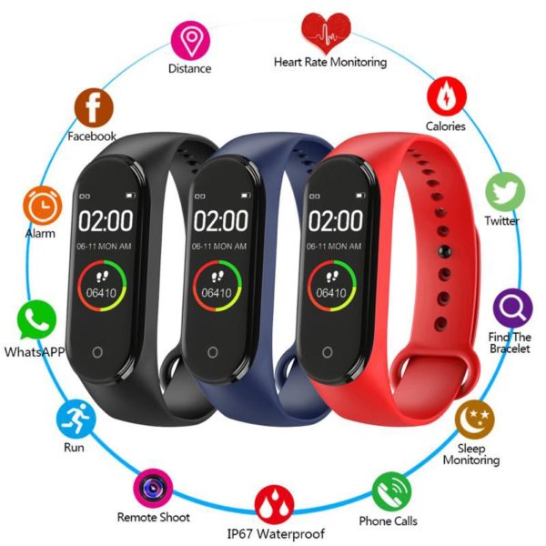 Купить Men Women Smart High Quality Sports Blood Pressure Heart Rate Monitor Watch Monitor Multi-Function Waterproof Digital Bracelet цена вас порадует