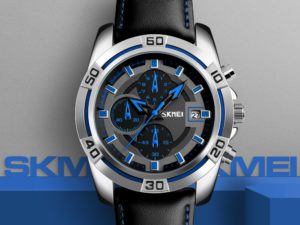 Купить SKMEI Business Men Watch Outdoor Sports Waterproof 3Bar Watches Relogio Masculino Leather Top Luxury Military Quartz Wristwatche цена вас порадует