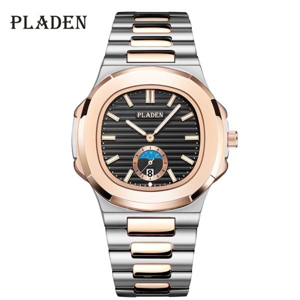 Купить PLADEN Men's Watches Top Brand Fashion Stainless Steel Watch Belt Casual Calendar Quartz Wristwatch For male Dropshipping Gift цена вас порадует