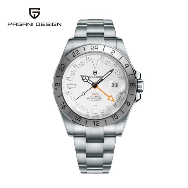 Купить 2021 PAGANI Design New Top Brand Luxury Men's Automatic Mechanical Watch Stainless Steel Waterproof Glow Pointer GMT Watch Reloj цена вас порадует