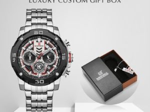 Купить Mens Watches Top Luxury Brand NAVIFORCE Waterproof Clock Male Steel Quartz Watch Men Business Wristwatch With Box Set For Sale цена вас порадует