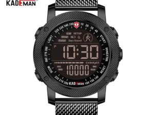 Купить KADEMAN Sport Mens Watch LED Display Digital Watches Military Outdoor Waterproof Casual Leather Wristwatch Relogio Masculino цена вас порадует