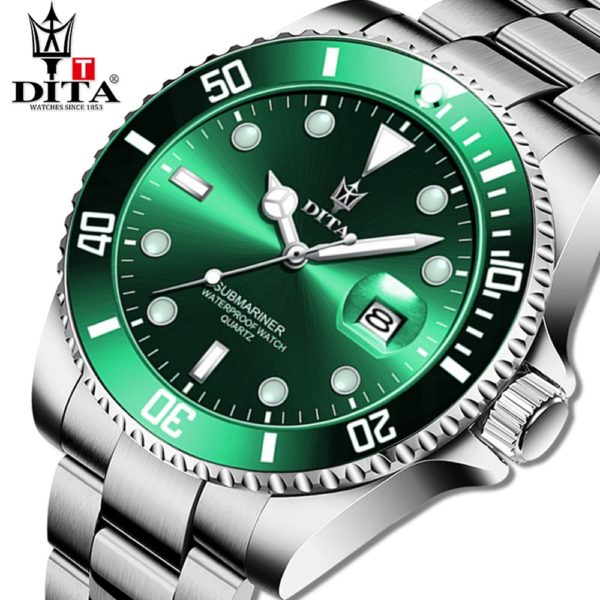 Купить DITA Top Brand Luxury Fashion Dive Watch For  Men 3ATM Waterproof Date Clock Sport Watches  Quartz Wristwatch Relogio Masculino цена вас порадует
