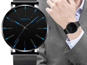 Купить Top European And American Fashion Minimalist Ultra-thin Men's Watch Stainless Steel Business Mesh Strap Casual Quartz Watch цена вас порадует