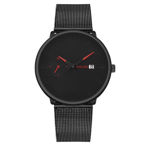 Купить Men's Watches Fashion Casual Wristwatch Men Business Watch Stainless Steel Mesh Belt Quartz Watch Relogio Masculino Male Gift цена вас порадует
