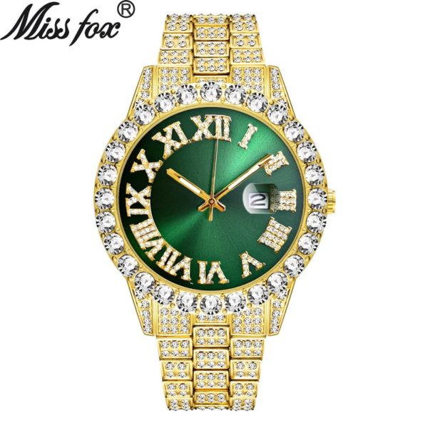 Купить European and American Hot Style Men's Personality Hip-hop Feng Shui Ghost Roman Diamond Luxury Quartz Watch WA144 цена вас порадует