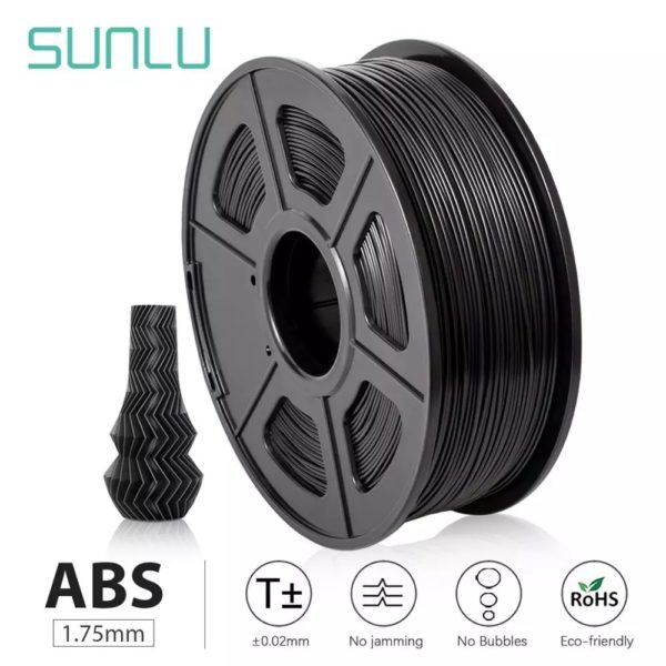 Купить SUNLU ABS 3D Printer Filament ABS Filament 1.75 mm 3D Printing filament Low Odor Dimensional Accuracy +/- 0.02 mm 2.2 LBS (1KG) цена вас порадует