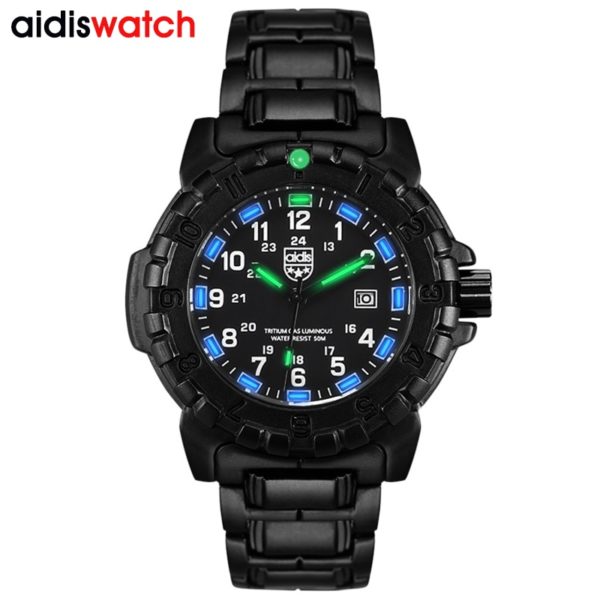 Купить Men Military Watch 50m Waterproof Wristwatch LED Quartz Clock Sport Watch Male relogios masculino Sport Watch Men S Shock цена вас порадует