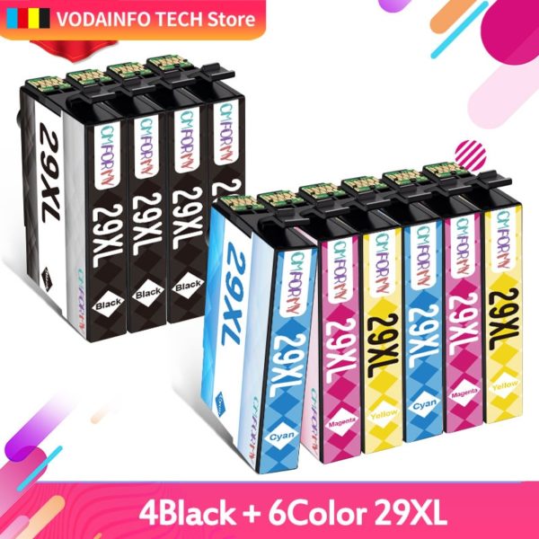 Купить 10pcs 29XL T2991 2992 2993 2994 Compatible Ink Cartridge for Epson Expression Home XP-235/XP-332/XP-335/XP-432/XP-435 printers цена вас порадует