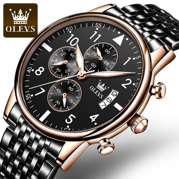 Купить 2021 New Fashion Stainless Steel Watch Top Brand Luxury Waterproof Sports Chronograph Quartz Men's Watches Relogio Masculino цена вас порадует