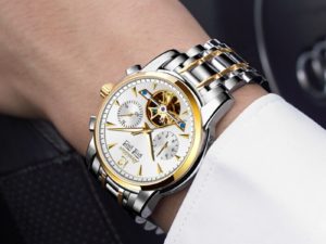 Купить New Automatic Mechanical Watch Fashion Luminous Waterproof Men's Watch Week Calendar Month Display High Quality Business Watch цена вас порадует