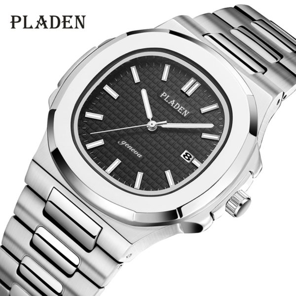 Купить 2020 New Arrival PLADEN Men Watches Luxury Business Stainless Steel Strap Watch Male Fashion Black Dial Quartz Wristwatch Gift цена вас порадует