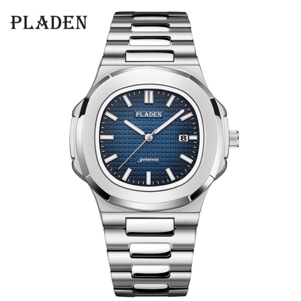 Купить PLADEN Men's Watches Luxury Brand High Quality Steel Strap Clock For Male Fashion Waterproof Designer Diver Watch For Men 2021 цена вас порадует