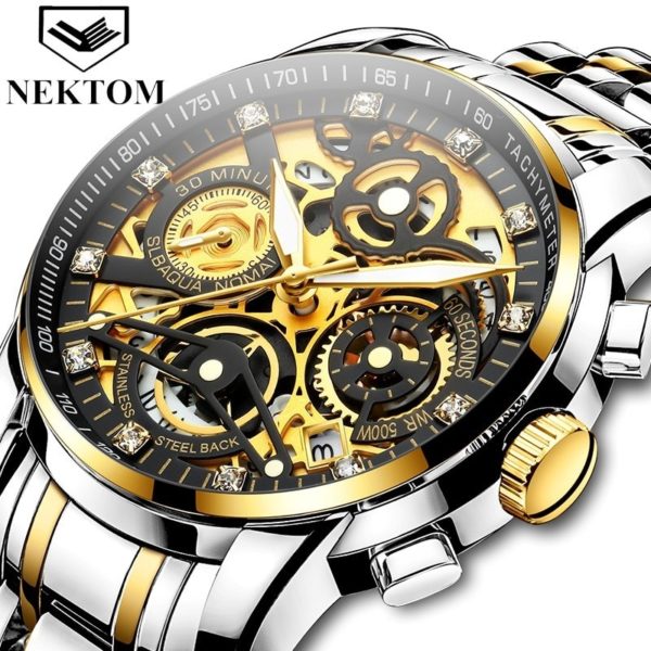 Купить Quartz men watches Luxury Watch male Top Brand Fashion sport Relojes Hombre Gold Wristwatch Relogio Masculino Business for man цена вас порадует