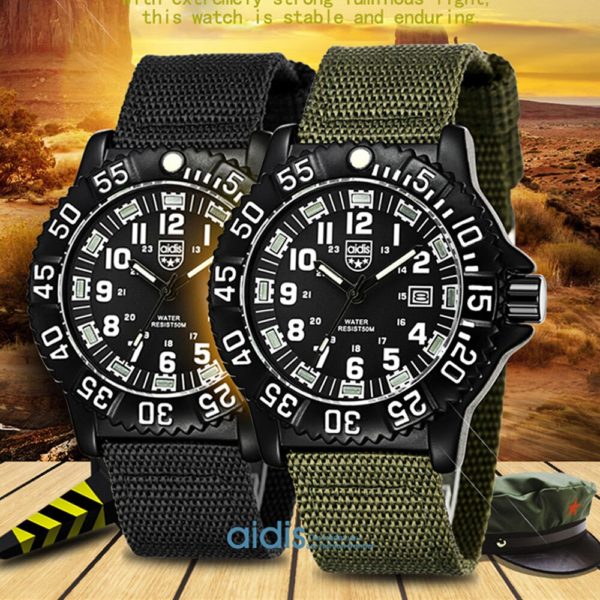 Купить Military Watch 50m Waterproof Electronic Quartz Wristwatches Wristwatch Luminous Quartz Clock  Male  Sporting/Hiking/Camping Wat цена вас порадует