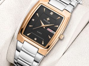 Купить Reloj Hombre 2021 New WWOOR Men Quartz Wristwatches Top Brand Luxury Stainless Steel Square Waterproof Automatic Week Date Watch цена вас порадует