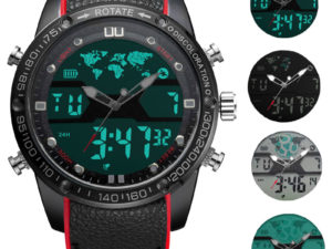 Купить BOAMIGO Mens Watches Men Sports Watches Men's Quartz LED Electronic Digital analog Clock Male Military Wrist Watch waterproof цена вас порадует