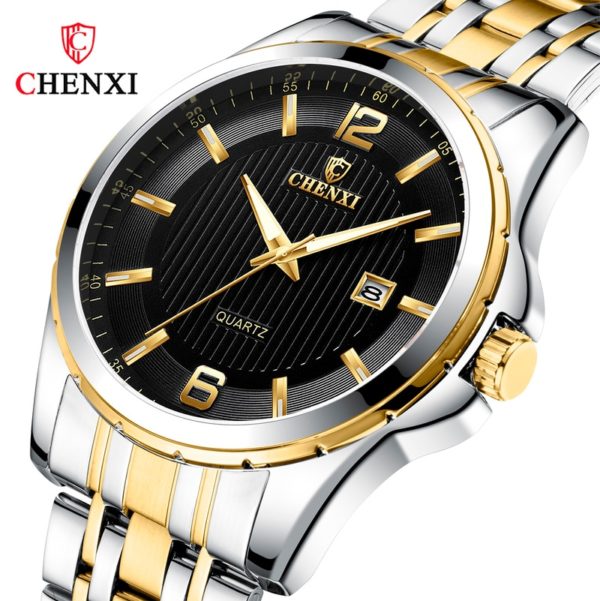 Купить CHENXI Men's Quartz Watch Luminous Business Casual Fashion Simple Luxury Trend Stainless Steel Strap Watch WA166 цена вас порадует