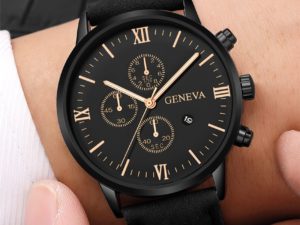 Купить 2020 Relogio Masculino Watches Men Fashion Sport Stainless Steel Case Leather Strap Watch Quartz Business Wristwatch Reloj Hombr цена вас порадует
