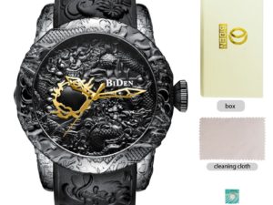 Купить BIDEN New Men Watches Dragon Design Luxury Top Brand Men Sports Watches Waterproof Strap Quartz Men's Watch Relogio Masculino цена вас порадует
