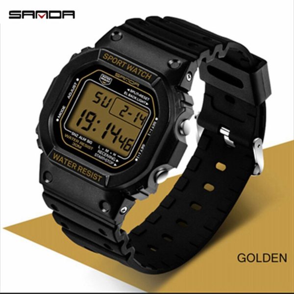 Купить SANDA Top Brand Man Watch Waterproof LED Sport Watches Military Electronic Male Clock Relogio Masculino Casual Men's Watches цена вас порадует