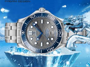 Купить PAGANI DESIGN Military Sports Mechanical Self-Winding Watch Ceramic Bezel Men Watch Sapphire 007 Calendar Stainless Steel NH35A цена вас порадует
