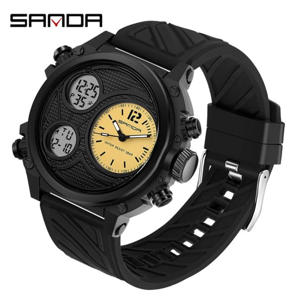 Купить Mens Watch Military Water Resistant SANDA Sport Watch Army LED Digital Wrist Stopwatches for Male relogio masculino Watches цена вас порадует