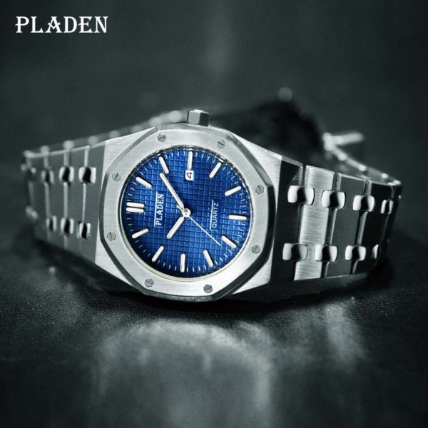 Купить PLADEN Men Watches Top Brand Luxury 2021 Sport Men's Watch Waterproof Stylish Business Stainless Steel Wristwatch Dropshipping цена вас порадует
