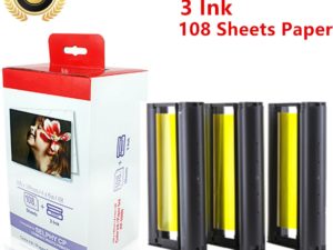 Купить 6" Color Ink and Paper Set Compatible for Canon Selphy Photo Printer CP1200 CP1300 CP910 CP900 KP 108IN KP-36IN KP-108IN KP-36IN цена вас порадует