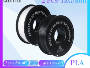 Купить GEEETECH pla 2kg 1.75 PLA filament kit 1.75mm 1kg*2rolls/pcs for 3D printer with 2 roll of black & white combination 3d print 3d цена вас порадует