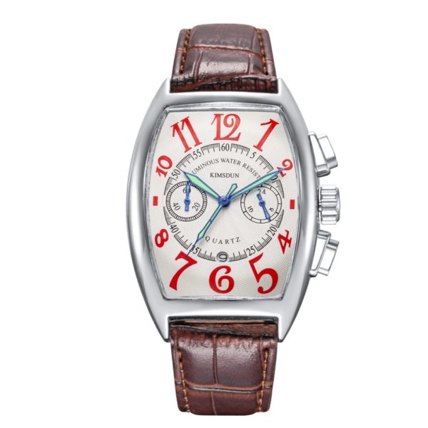 Купить Kingston Men's Watch Multi-function Fashion Casual Trend Luxury Wine Barrel-shaped Versatile Quartz Watch WA109 цена вас порадует