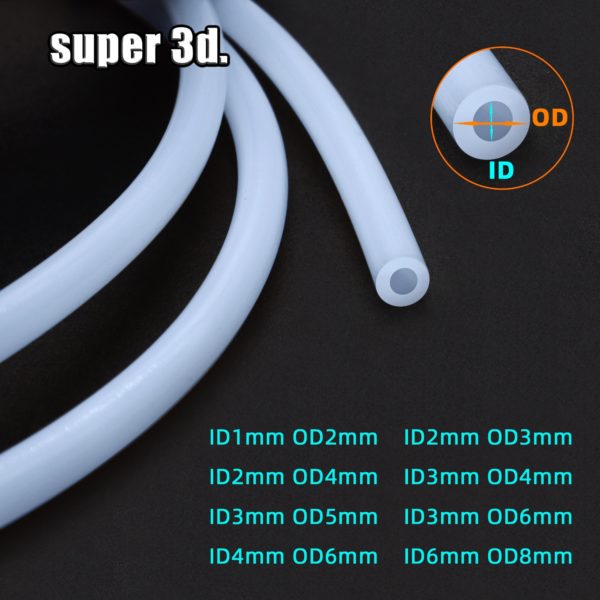 Купить 3D Printer Part 1Meter bowden extruder PTFE tube Pipe for  J-head Hotend V5 V6 1.75mm /3mm Filament ID 2mm 1mm 3mm OD 4mm цена вас порадует